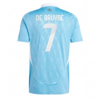 Camiseta Bélgica Kevin De Bruyne #7 Segunda Equipación Replica Eurocopa 2024 mangas cortas